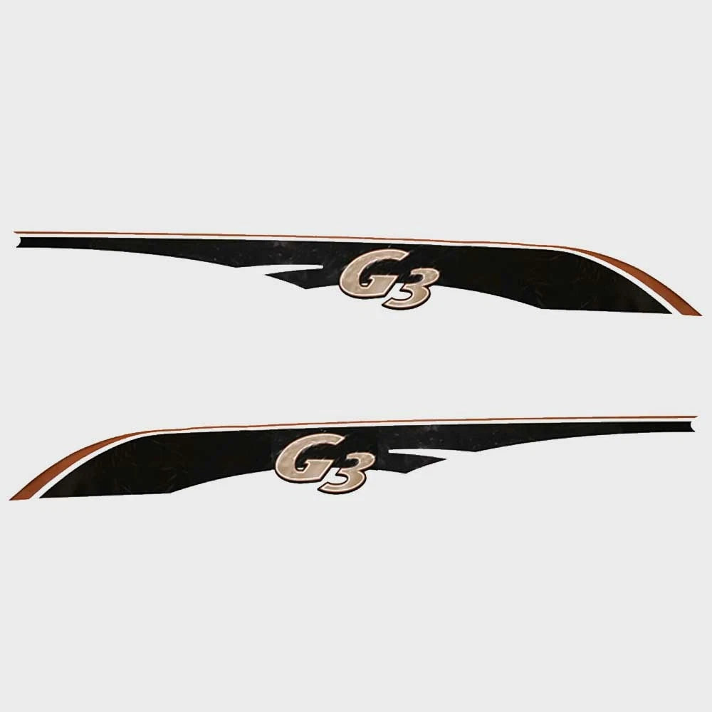 G3 Boat Decals 73404652 - 73404656 - 105 3/4 Inch Black (set of 2)