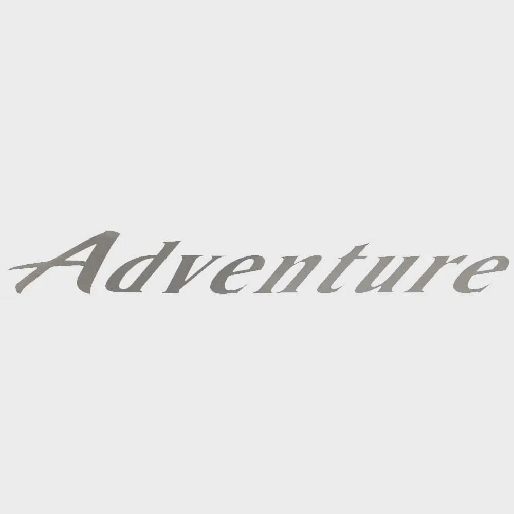 Lund Boat Adventure Decal 8304502 - Metallic Silver Sticker 11 3/4 Inch