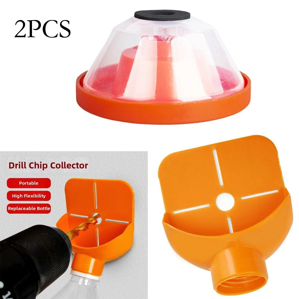 2PCS Drill Dust Collector Adapter Plastic Cover Fits Standard Water Bottles