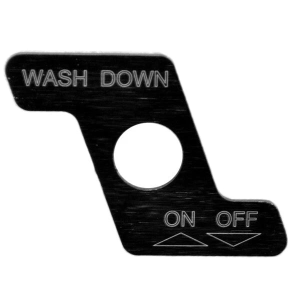 MasterCraft Boat Wash Down Panel - Black Brushed on Off Switch Plate