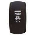 Carling Boat Rocker Switch Plate - Courtesy Lights Black Actuator