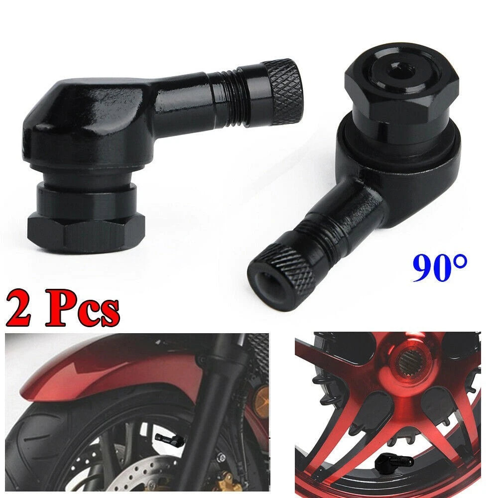 Aluminum Motorcycle Tire Valve Stem Black Motorcycle and