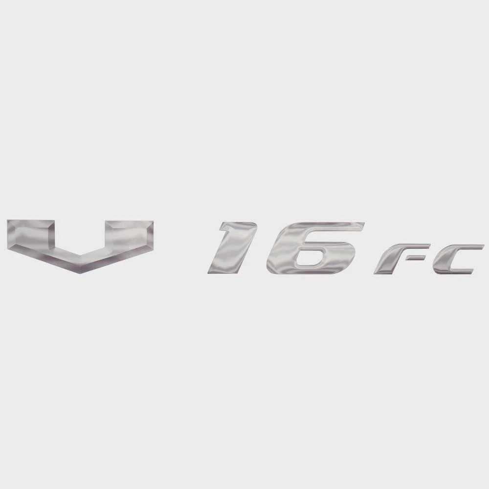 G3 Boat Model Decal 73405017 - V16 FC 18 3/8 X 2 Inch Silver 2013