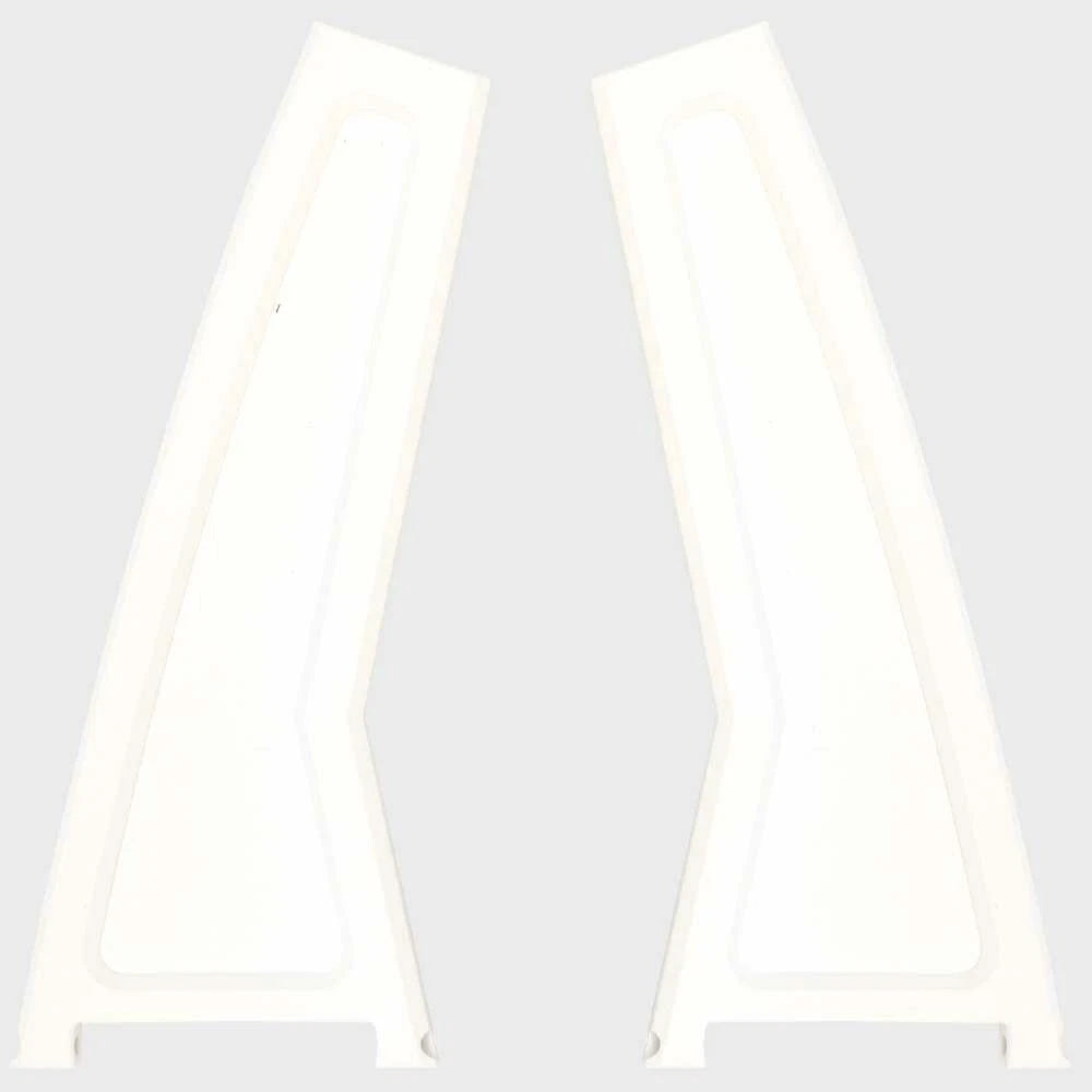 Malibu Boat Tower Support Plates - Aluminum White (set of 2)