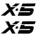 Nitro Boat Raised Decal 1511161 - X-5 Black Silver (pair)
