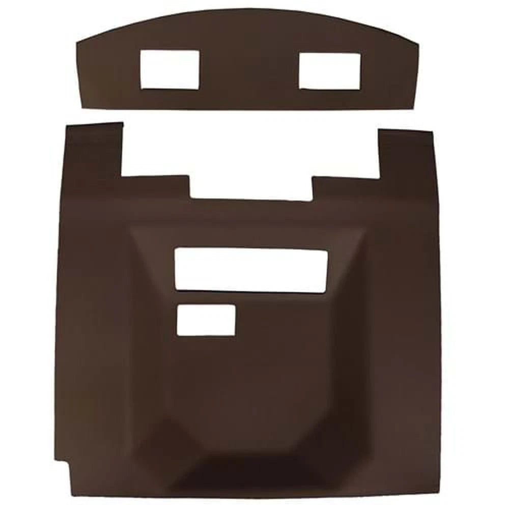 CR6621H Headliner, Sailcloth Tan Vinyl with Formed Plastic Fits John Deere