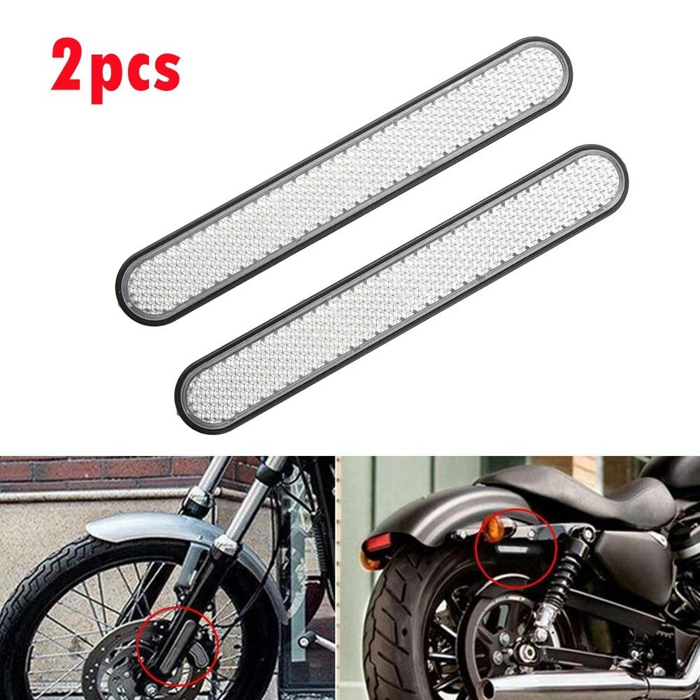 Motorcycle Reflector Sticker Directly Install Fade-resistent Plastic Rear