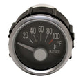 Faria Boat Outside Temperature Gauge GP7949B - 2 Inch Silver Black
