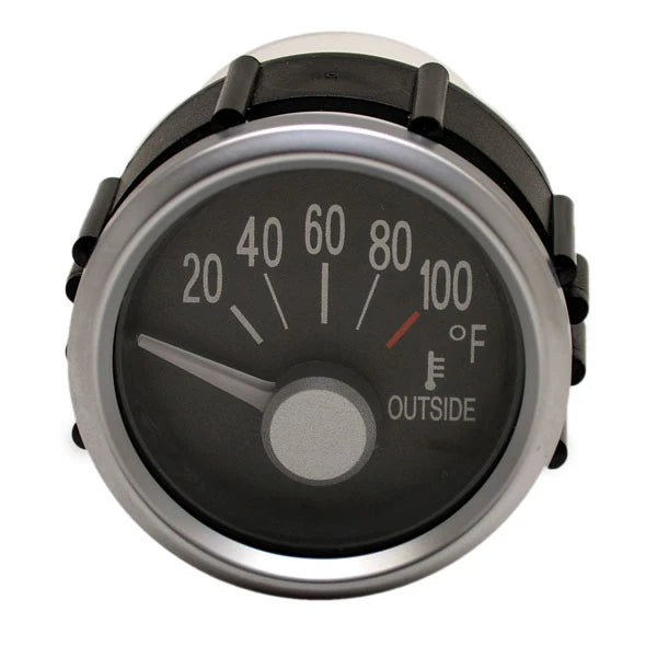 Faria Boat Outside Temperature Gauge GP7949B - 2 Inch Silver Black