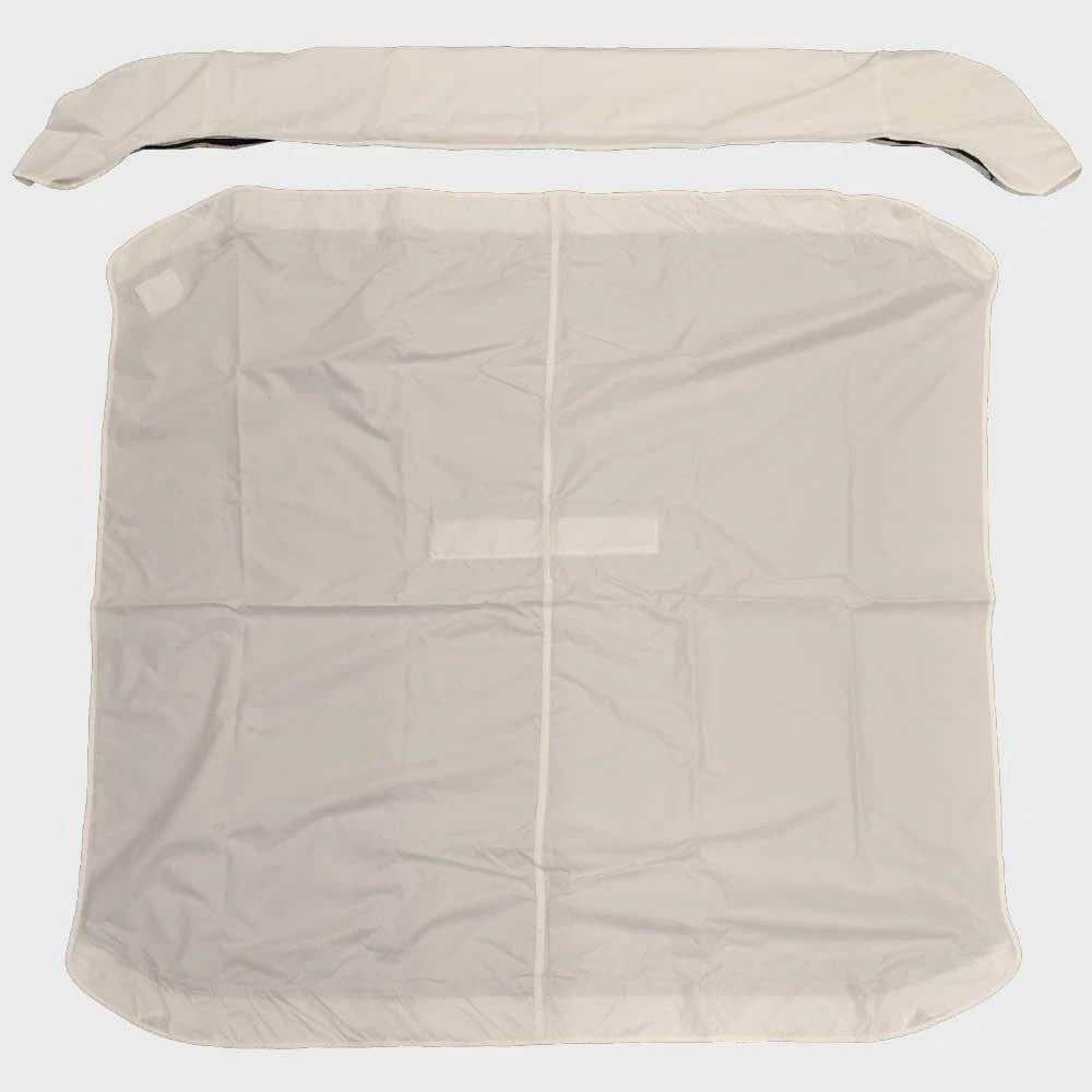 Shademate Boat Bimini Cover OV80234OW - 72 X 74 Inch White Polyester