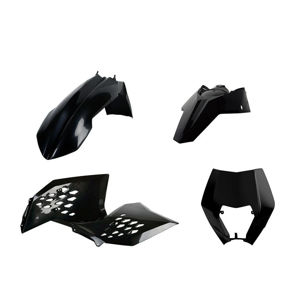 Polisport Black Enduro Plastic Kit for KTM 400 EXC 2008-2011