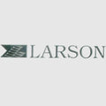 Larson Logo Boat Decal - Silver Metallic Green Sticker