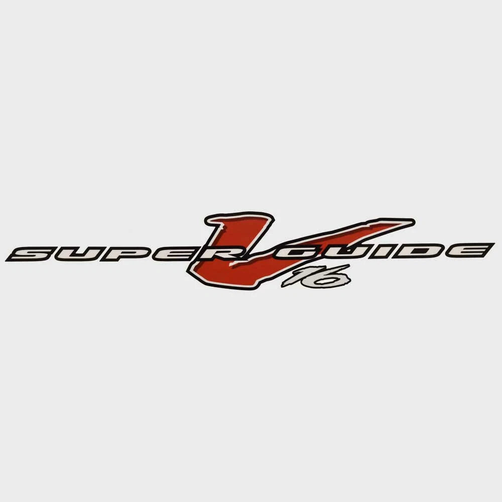 Tracker Boat Sticker Decal 335535 - Super Guide V16 Red White Vinyl
