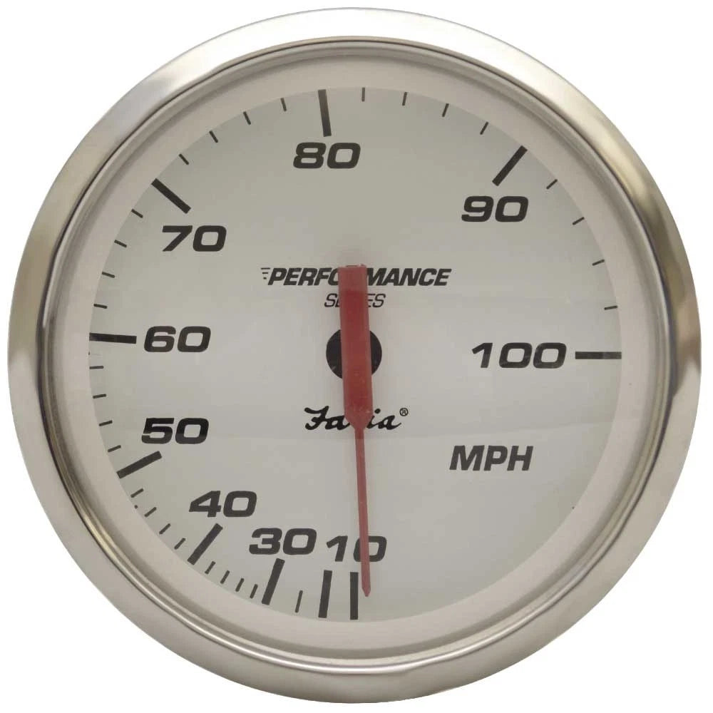 Faria Boat Speedometer Gauge SE9378A - Performance 3 1/4 Inch 100 MPH