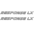 Malibu Boat Brand Decal 117126 - Response LX Silver Stickers (pair)