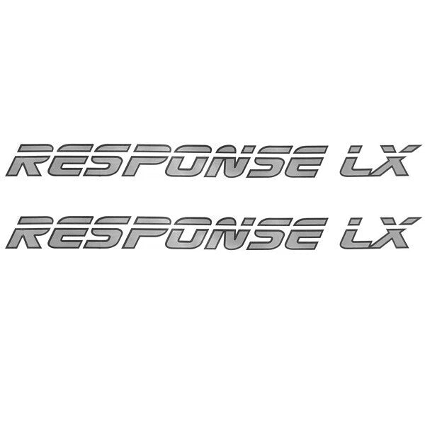 Malibu Boat Brand Decal 117126 - Response LX Silver Stickers (pair)