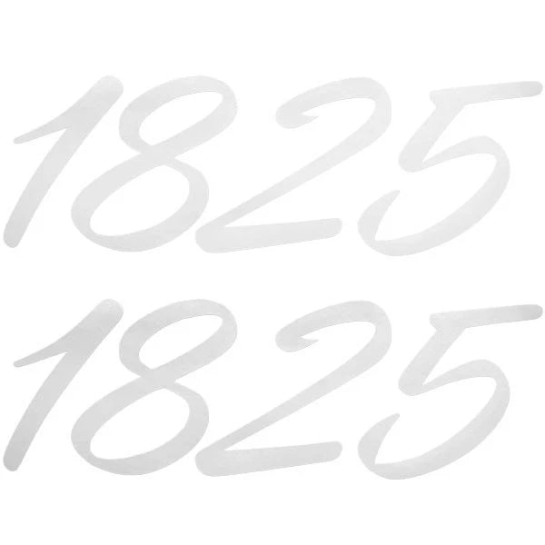 Palm Beach Boat Decal - 1825 8 1/4 X 2 7/8 Inch White (pair)
