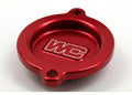 WORKS Oil Filter Cover Red – Fits KTM & Husqvarna Offroad Models 2012-2016