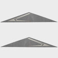 Chaparral Boat Window Graphic Decals - Black White Stickers (set of 2)