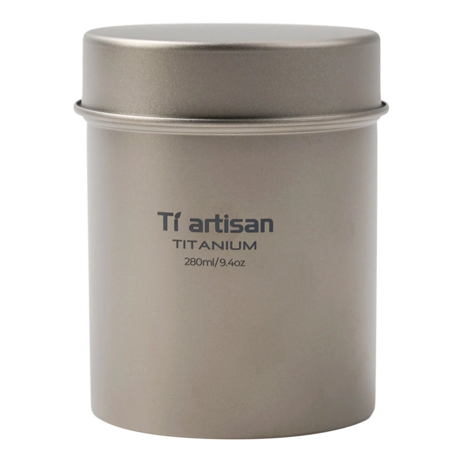 Tight Seal & Moisture Protection 280ml Titanium Canister for Outdoor Use