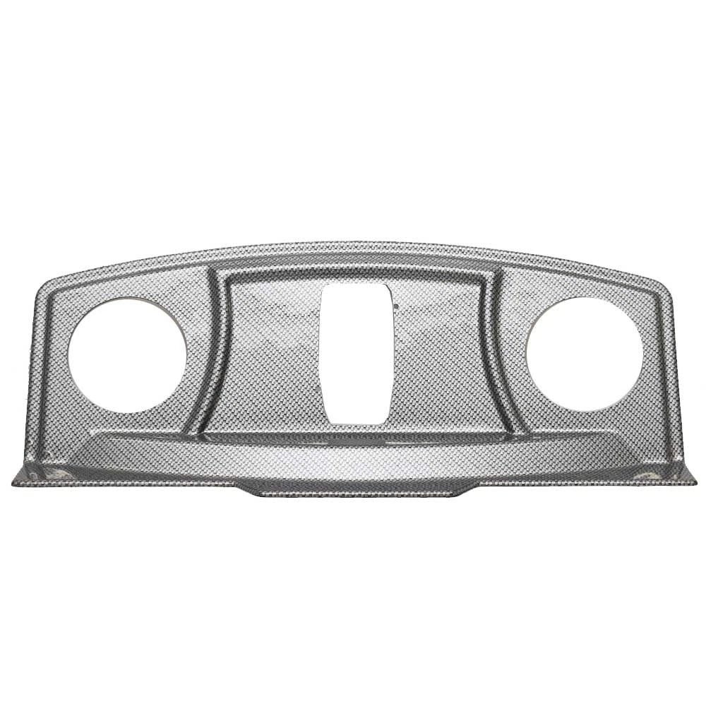 Premier Pontoon Boat Gauge Dash Panel 7-4636-4 - Blank Silver Plastic