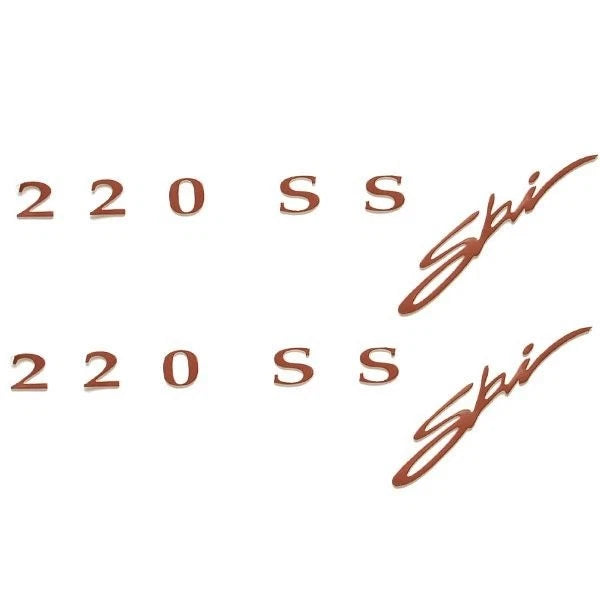 Bayliner Boat Decals - 220 SS Ski 13 1/2 X 4 Inch Copper (pair)