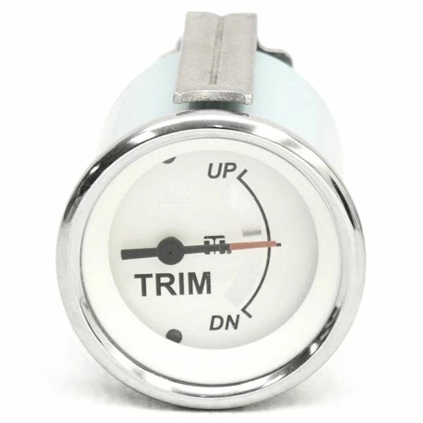 Teleflex Boat Trim Gauge 67528F - 2 Inch White Silver