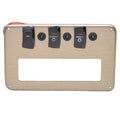 Premier Pontoon Boat Switch Panel - Brushed Bronze Plastic