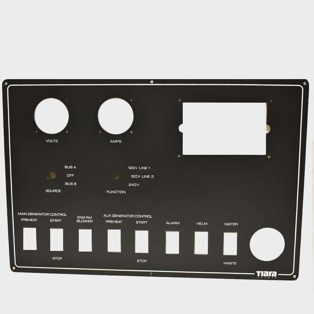 Tiara Boat Electrical Panel S2-3259452 - 18 X 11 7/8 Inch Black