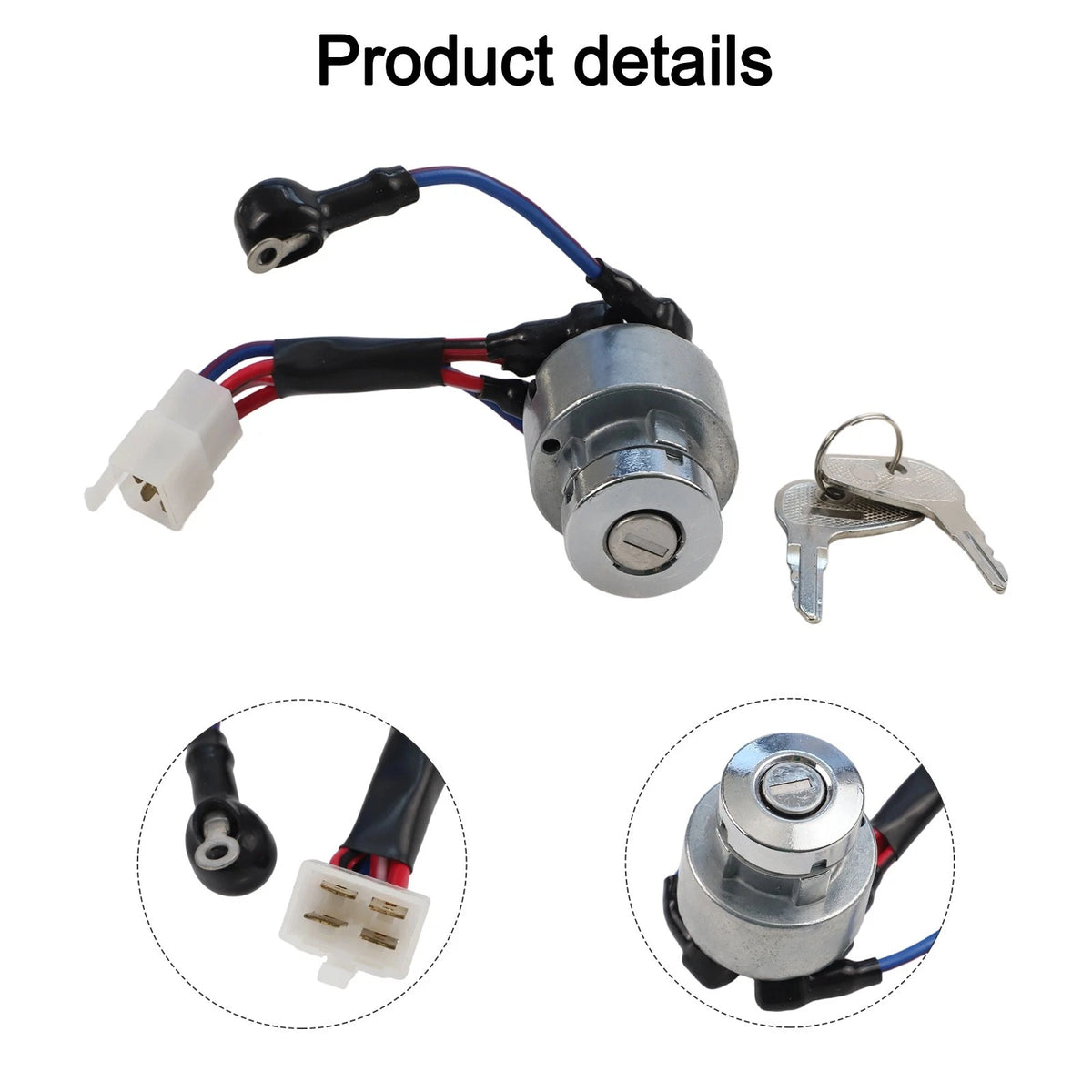 For Kubota L235 L275 Ignition Switch with Key Enhanced Safety Features