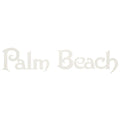 Palm Beach Pontoon Boat Decal - White Logo Sticker