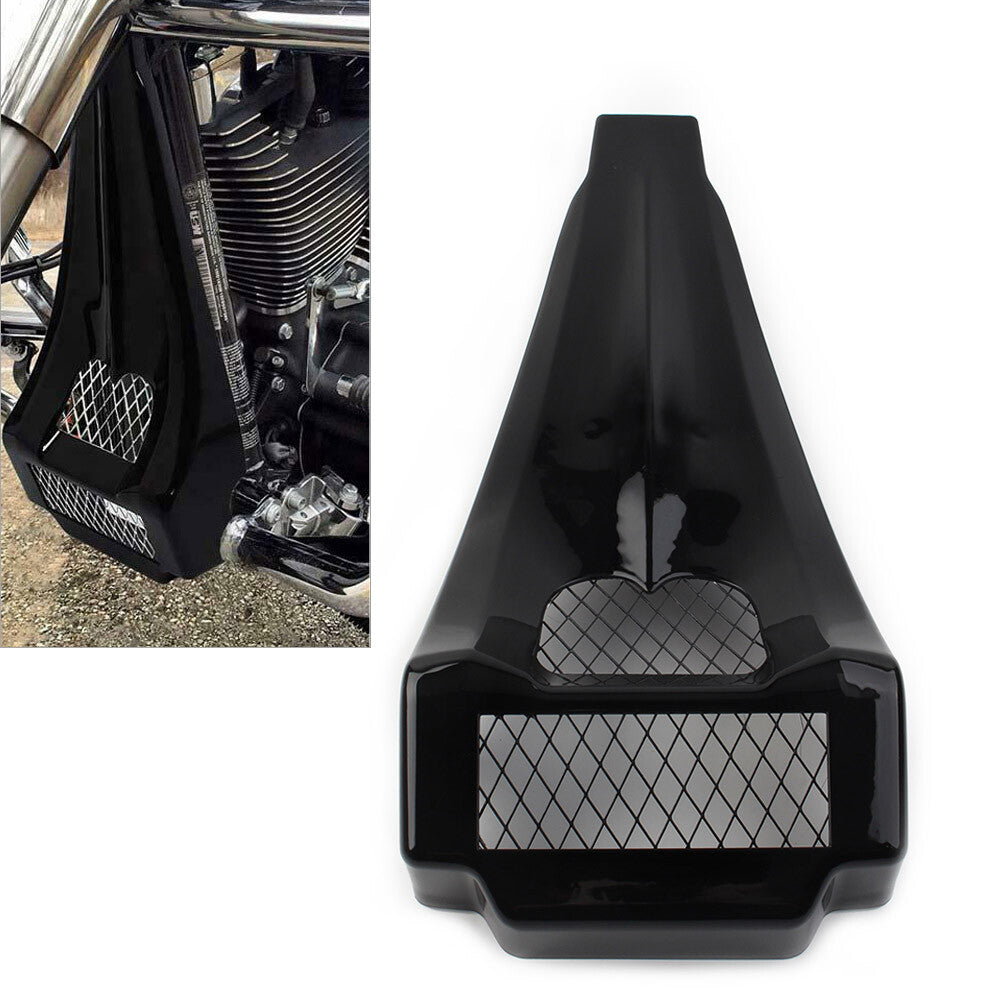 1 Pcs Black Stretched Chin Spoiler for Harley Touring Road King 1997-2013