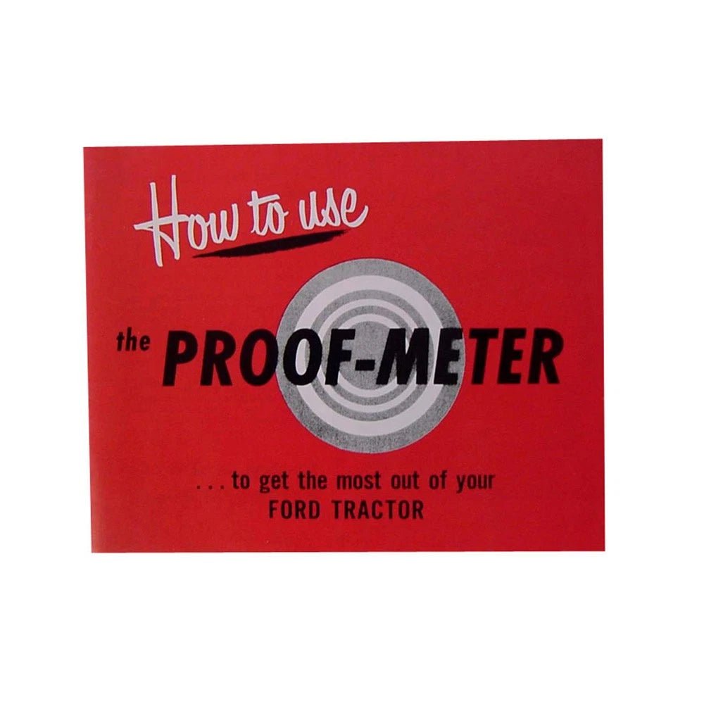 48FTPM Tractor Proofmeter Guide Fits Ford Tractor 8N 1951 - 1952 Proof Meter