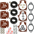 3X Johnson Evinrude 65 70 75 HP 3Pcs Carburetor Carb Rebuild Repair Kit W Float
