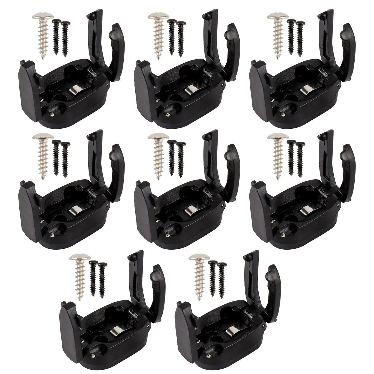 8pcs Golf Ball Pick Up Retriever Tool Claw for Putter Grip Mounting Screws