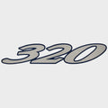 Cruisers Boat Model Decal Sticker V1943000 - 320 Express Silver Blue