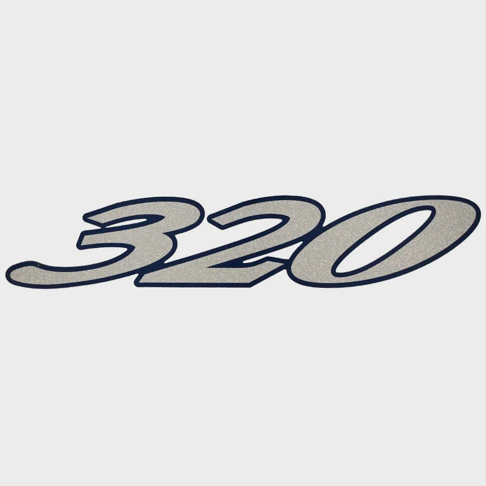 Cruisers Boat Model Decal Sticker V1943000 - 320 Express Silver Blue