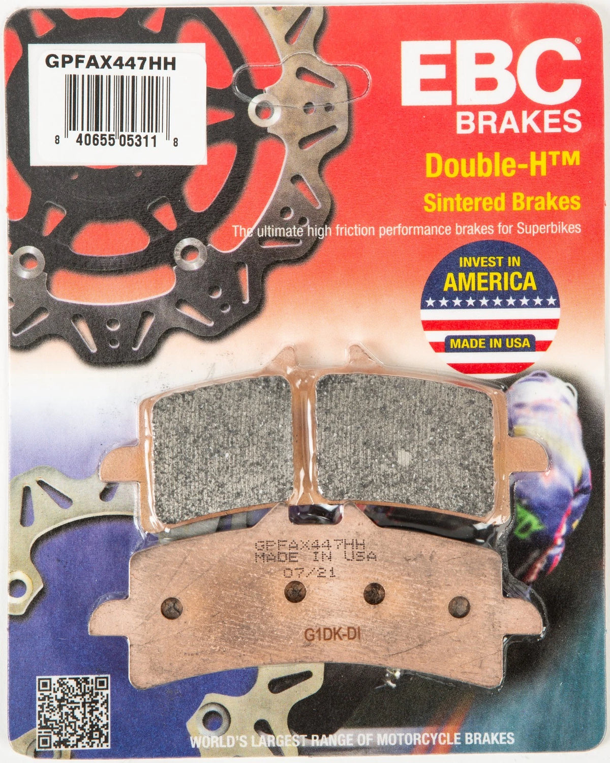 EBC Gpfax Brake Pads Race Only for Ducati 1198 & Kawasaki Ninja H2 2011-2016
