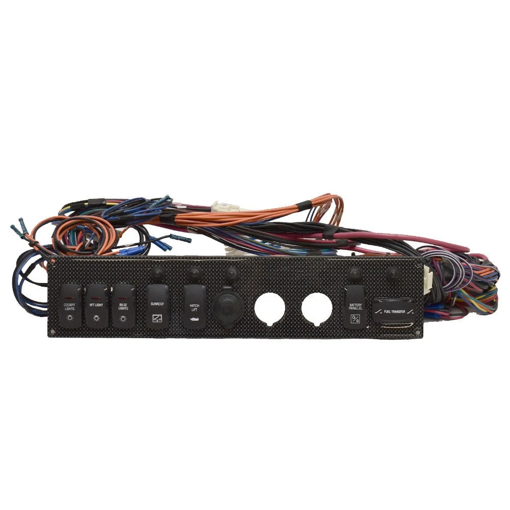 Regal Boat Dash Switch Panel 302711 - 3 1/2 X 16 Inch Aluminum
