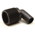 Doral Boat 90 Degree Adapter Fitting - 1 X 3/4 Inch Black Plastic