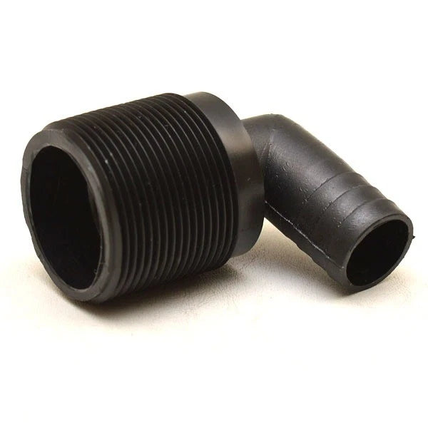 Doral Boat 90 Degree Adapter Fitting - 1 X 3/4 Inch Black Plastic