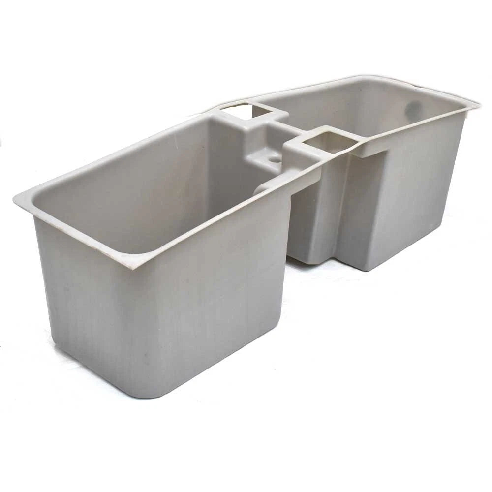 Pursuit Boat Live Well Tank 200162 - 36 Gallon Dual Bin Gray Poly