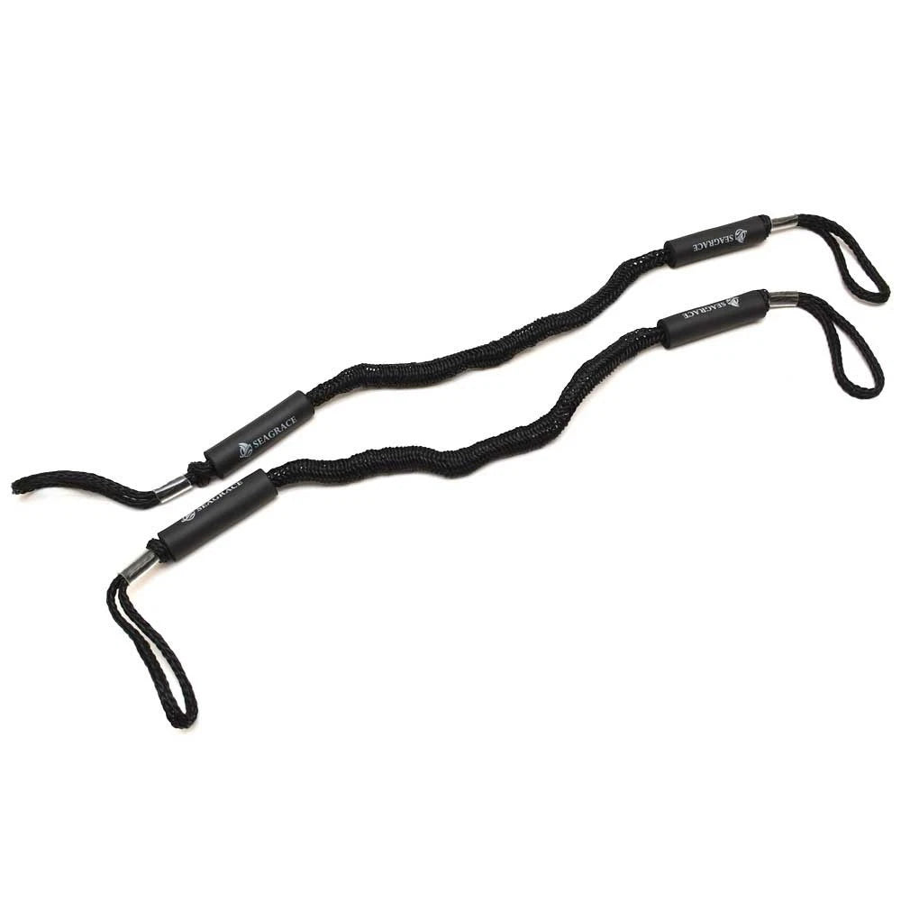 Seagrace Boat Bungee Dock Line - 5 - 7 FT Black (pair)