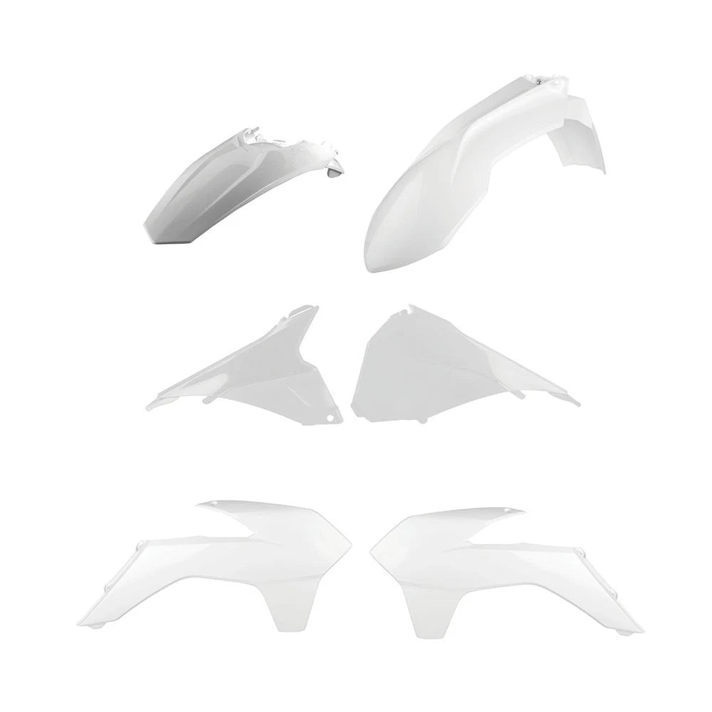 POLISPORT PLASTIC KIT KTM EXC/EXC-F 2014-2016, WHITE