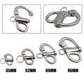 1- Stainless Quick Release Boat Anchor Chain Eye Shackle Swivel Hook Snap Marine