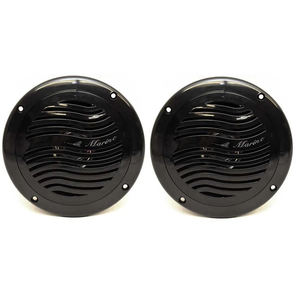 Boat Water Resistant Speaker - 25 Watt 5 Inch Black (pair)