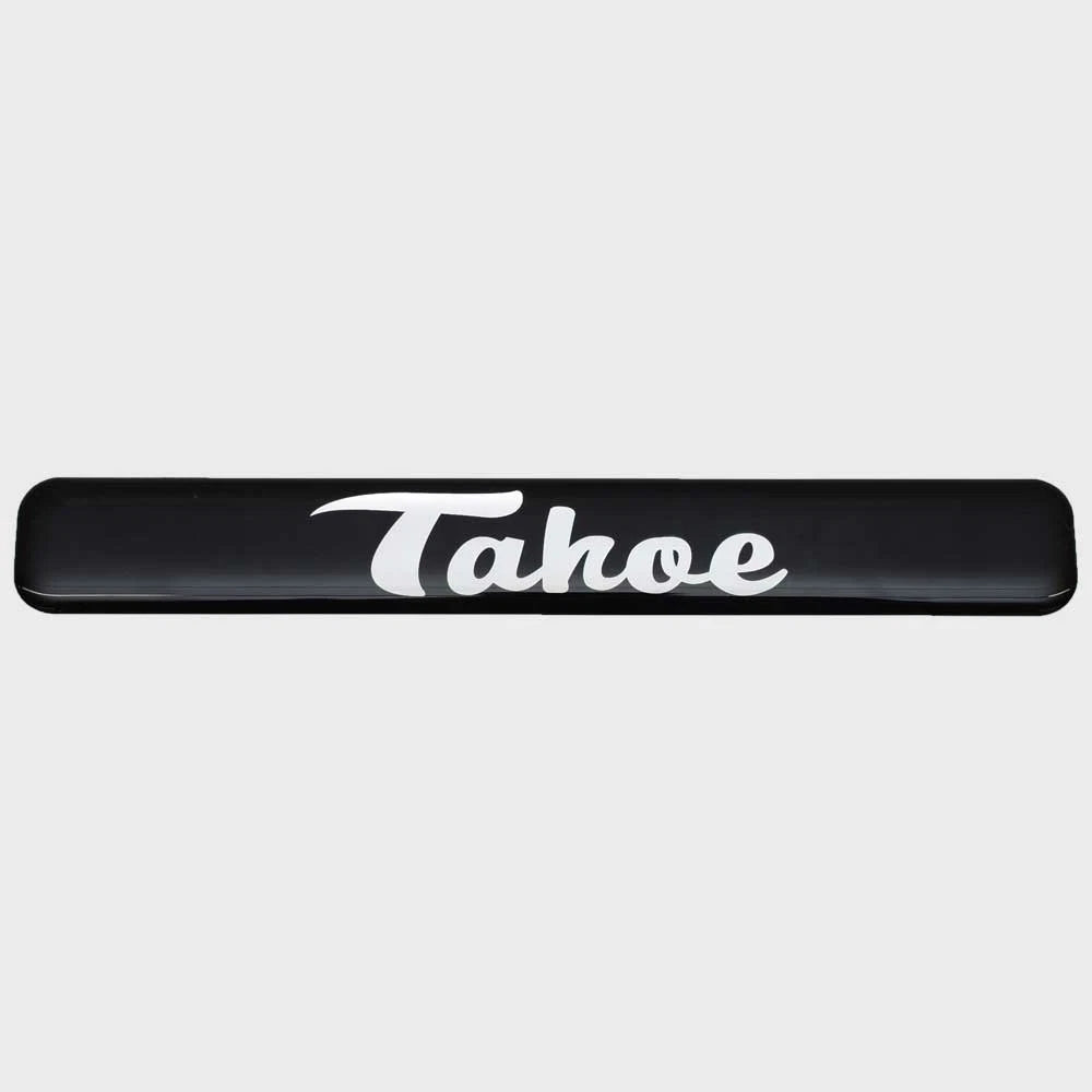 Tahoe Boat Raised Emblem Decal 080507 - Sticker Black Silver