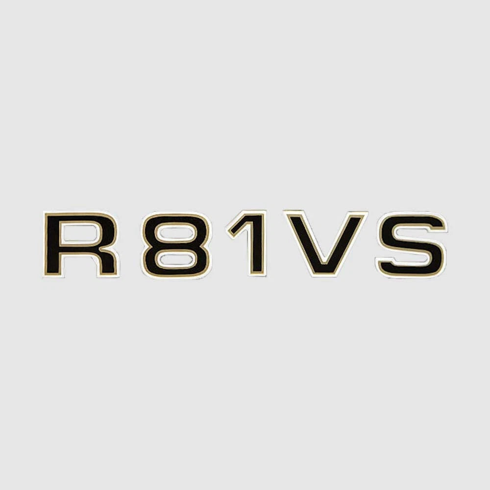 Ranger Boat Raised Decal Sticker 7604741 - R81VS Black Metallic Gold