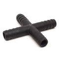 Sailfish Boat 4-Way Tee Fitting 63-9097 - 5/8 Inch Barbed Black