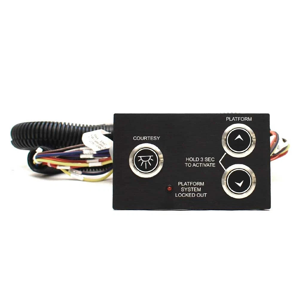 Aviara Boat Switch Panel 501291A - Swim Platform Black Aluminum